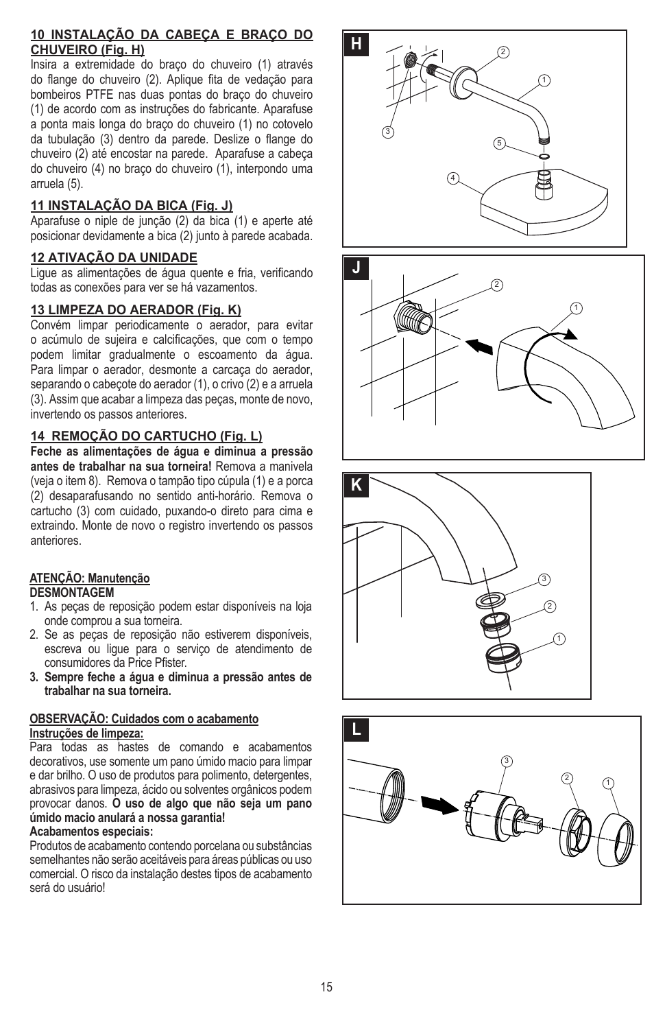 Hj k l | Pfister 8N8-CT1C User Manual | Page 15 / 16