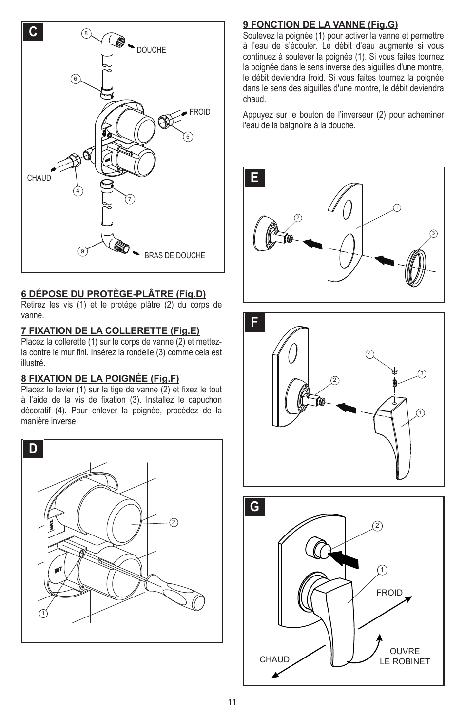 Ef g | Pfister 8P8-CT1C User Manual | Page 11 / 16