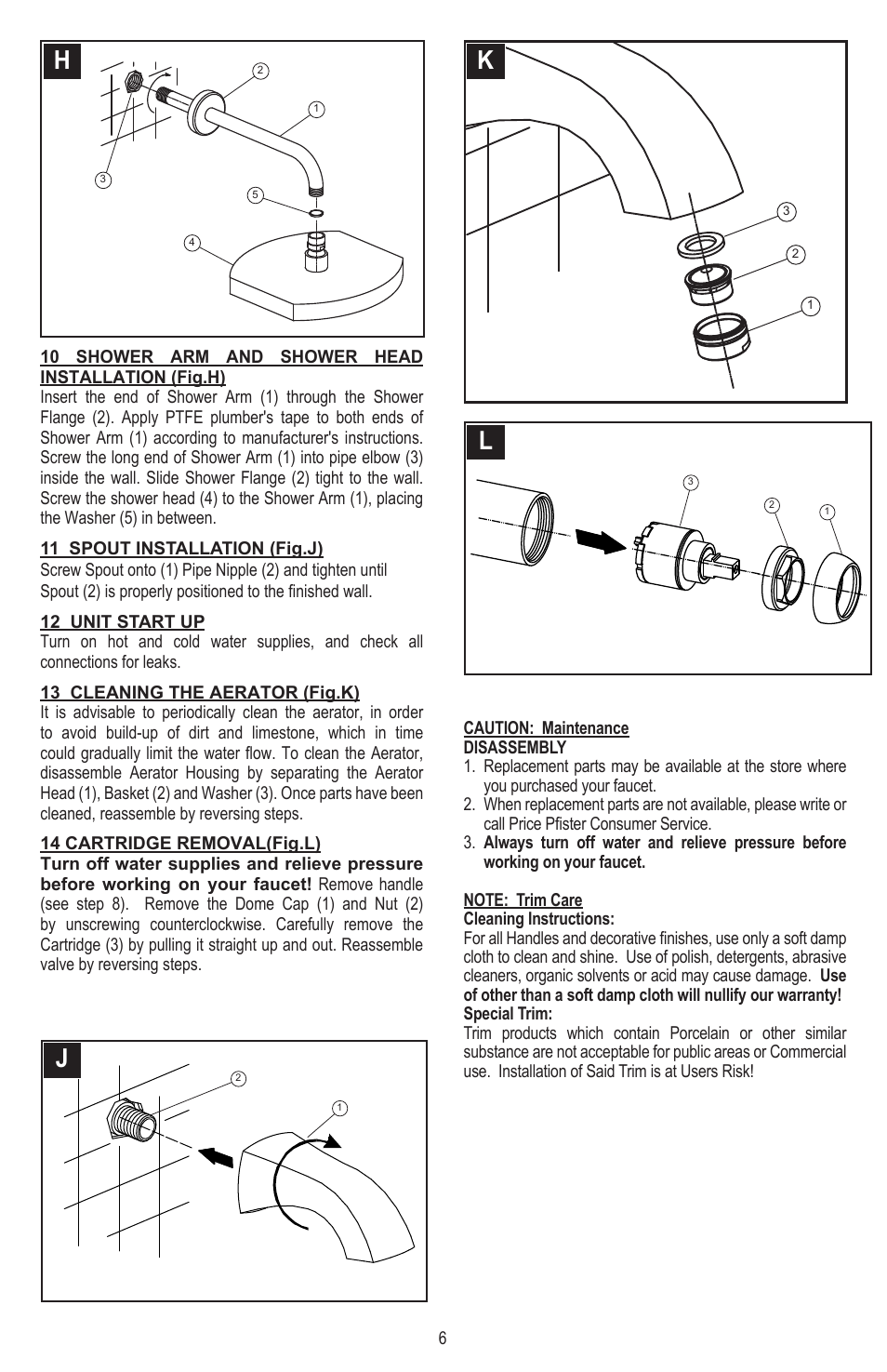 Pfister 8P8-CT1C User Manual | Page 6 / 16