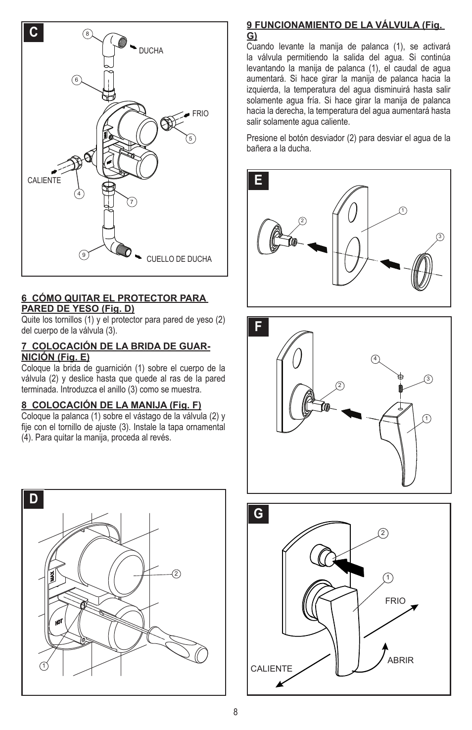 Ef g | Pfister 8P8-CT1C User Manual | Page 8 / 16