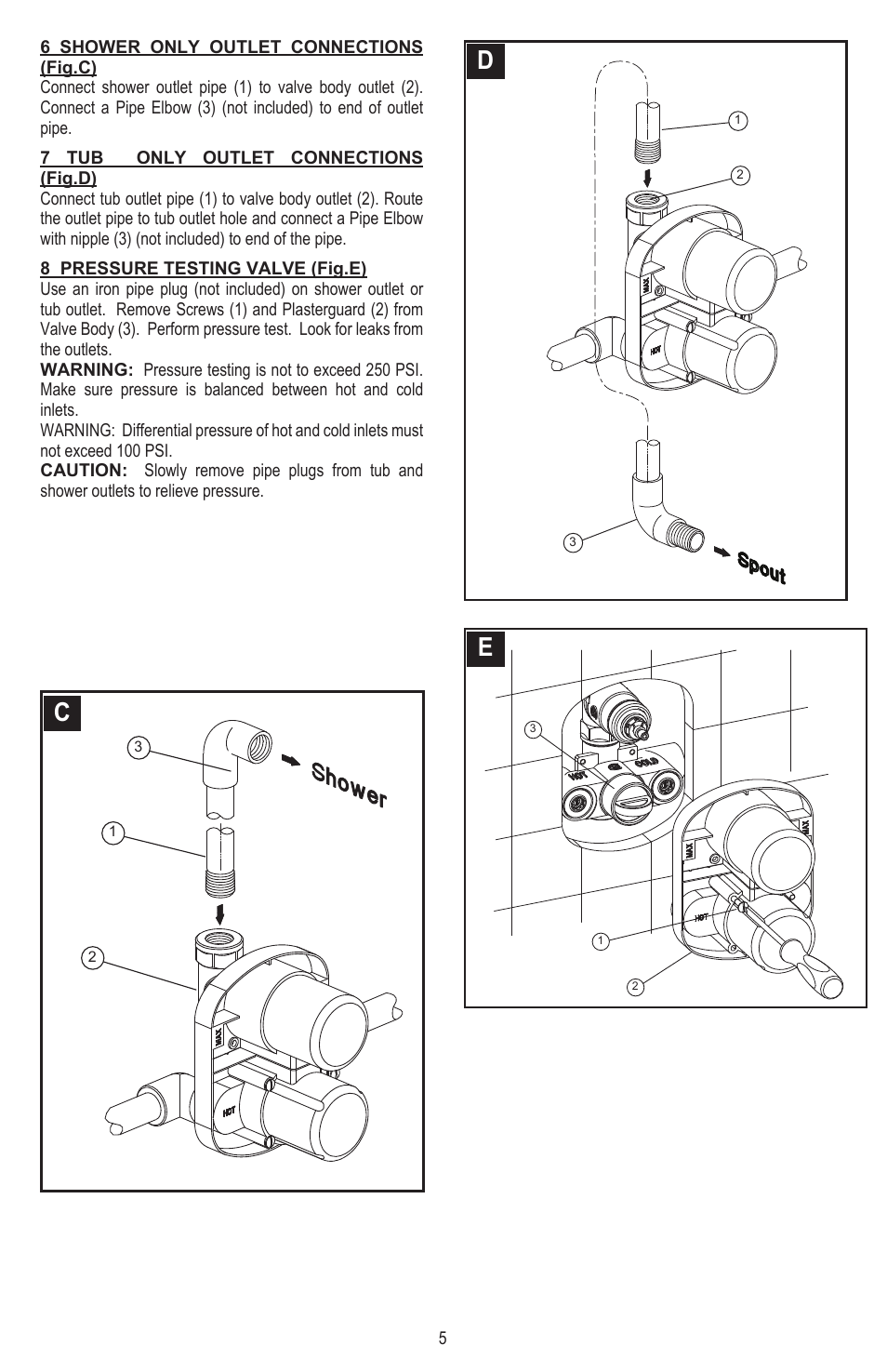 Pfister 8T5-CS1C User Manual | Page 5 / 20