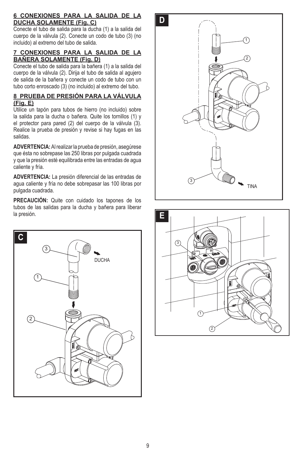 Pfister 8T8-CT0C User Manual | Page 9 / 20