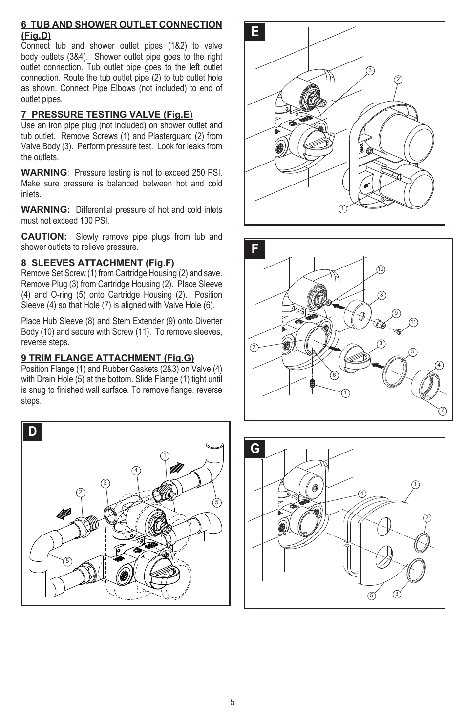 Pfister 8T8-CT1C User Manual | Page 5 / 20