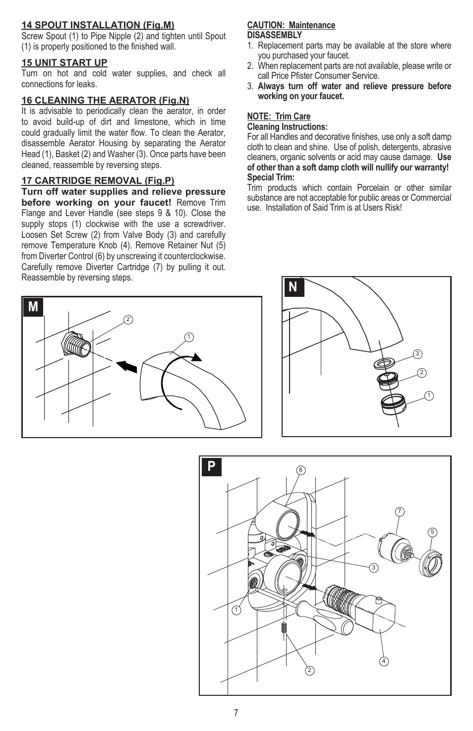 Mp n | Pfister 8T8-CT1C User Manual | Page 7 / 20