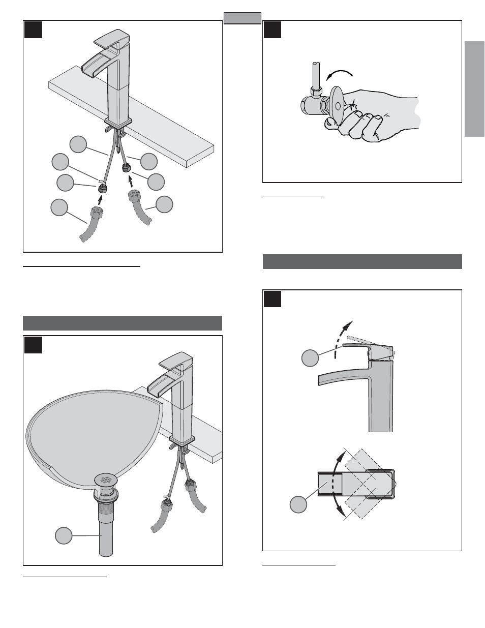 En g l is h english | Pfister T40-DF0C User Manual | Page 3 / 12