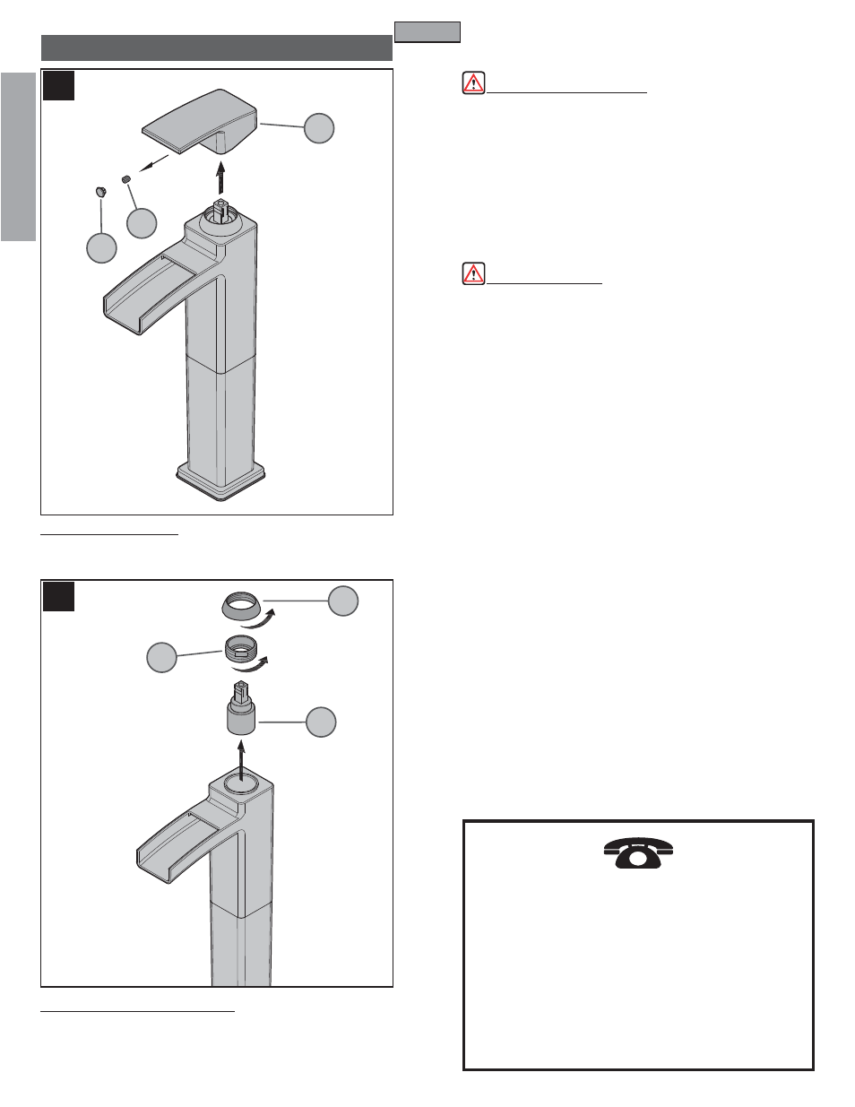 En g l is h english | Pfister T40-DF0C User Manual | Page 4 / 12