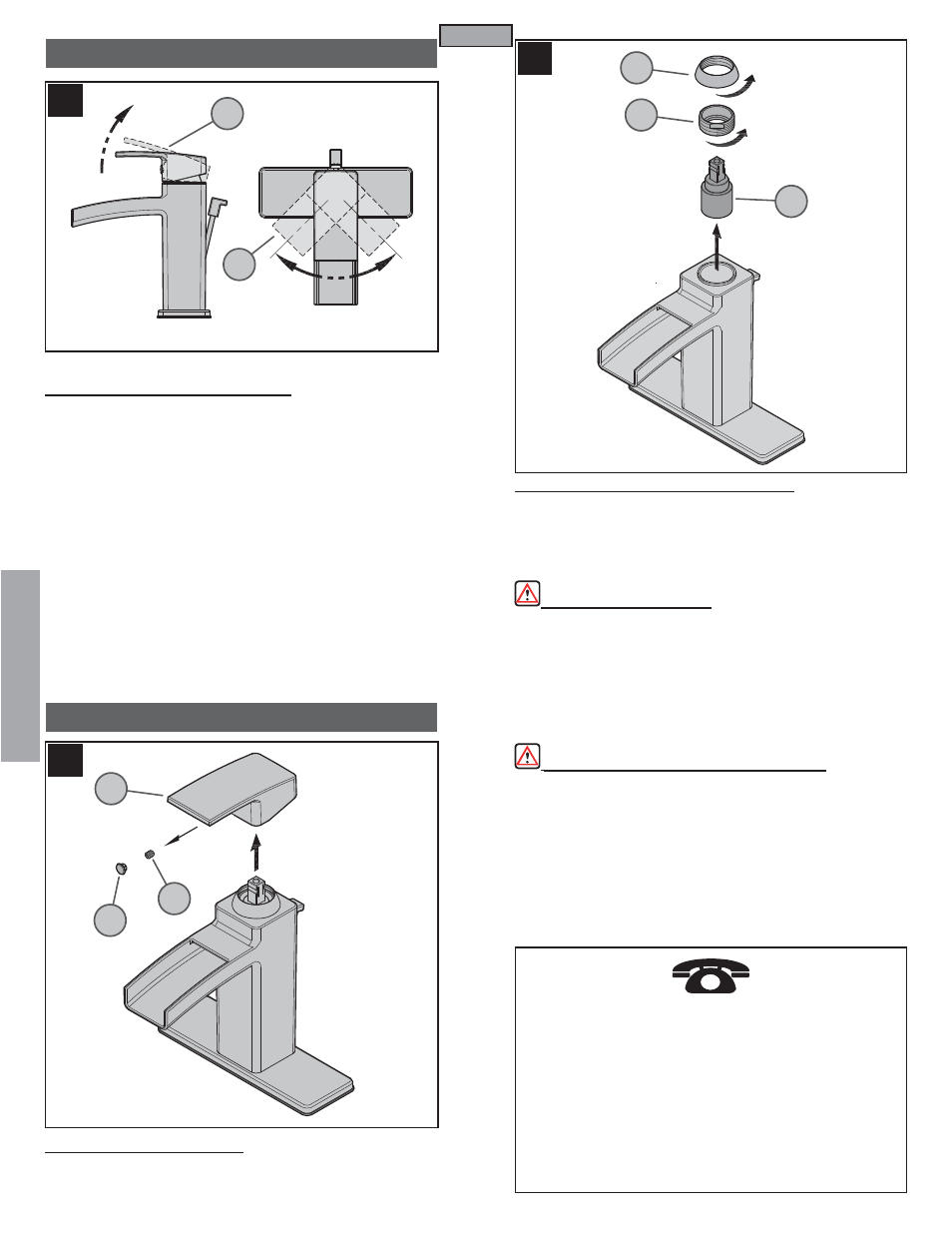 Fr a n fran çç a is ais, Fonctionnement des robinets entretien et soins | Pfister T42-DF0C User Manual | Page 10 / 12