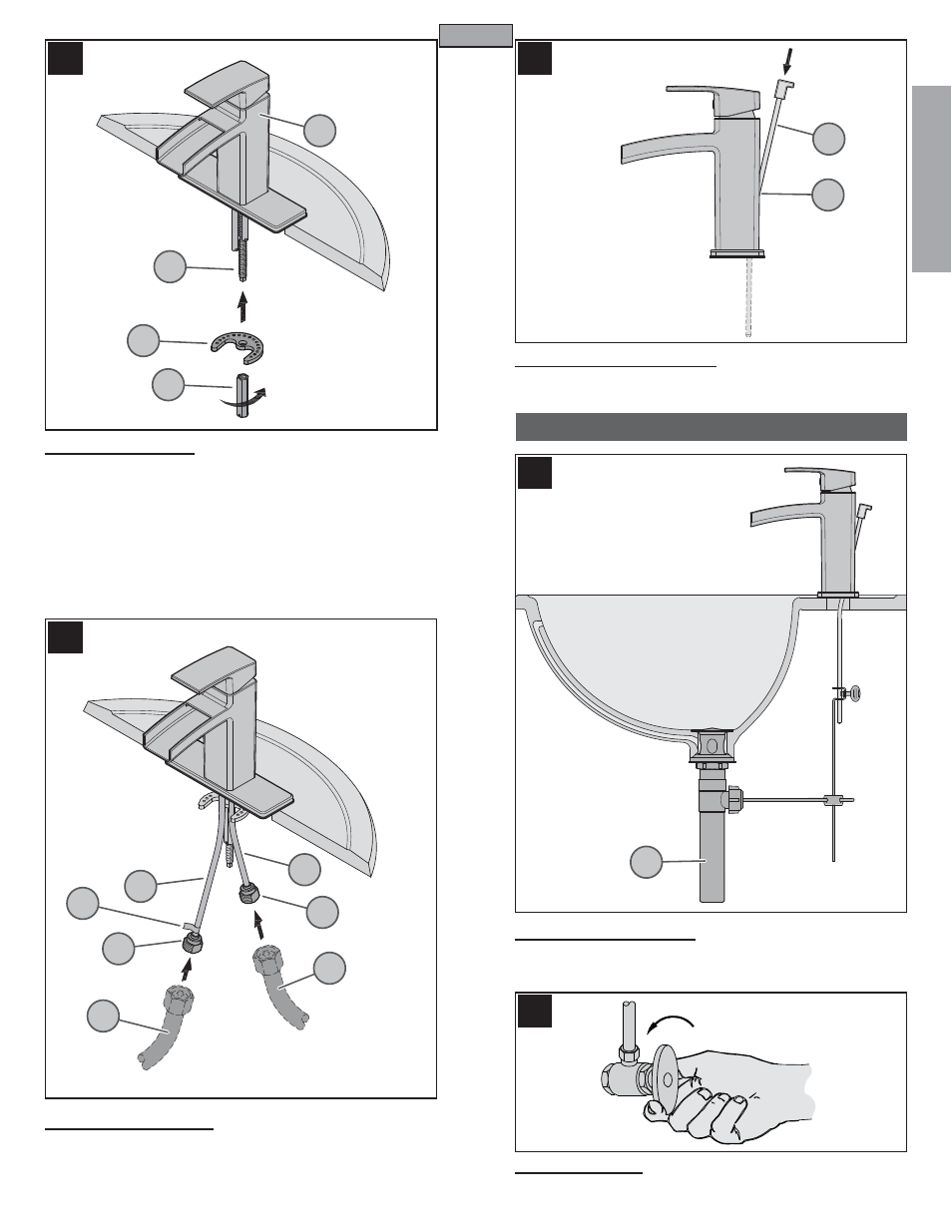 En g l is h english, Drain body installation | Pfister T42-DF0C User Manual | Page 3 / 12