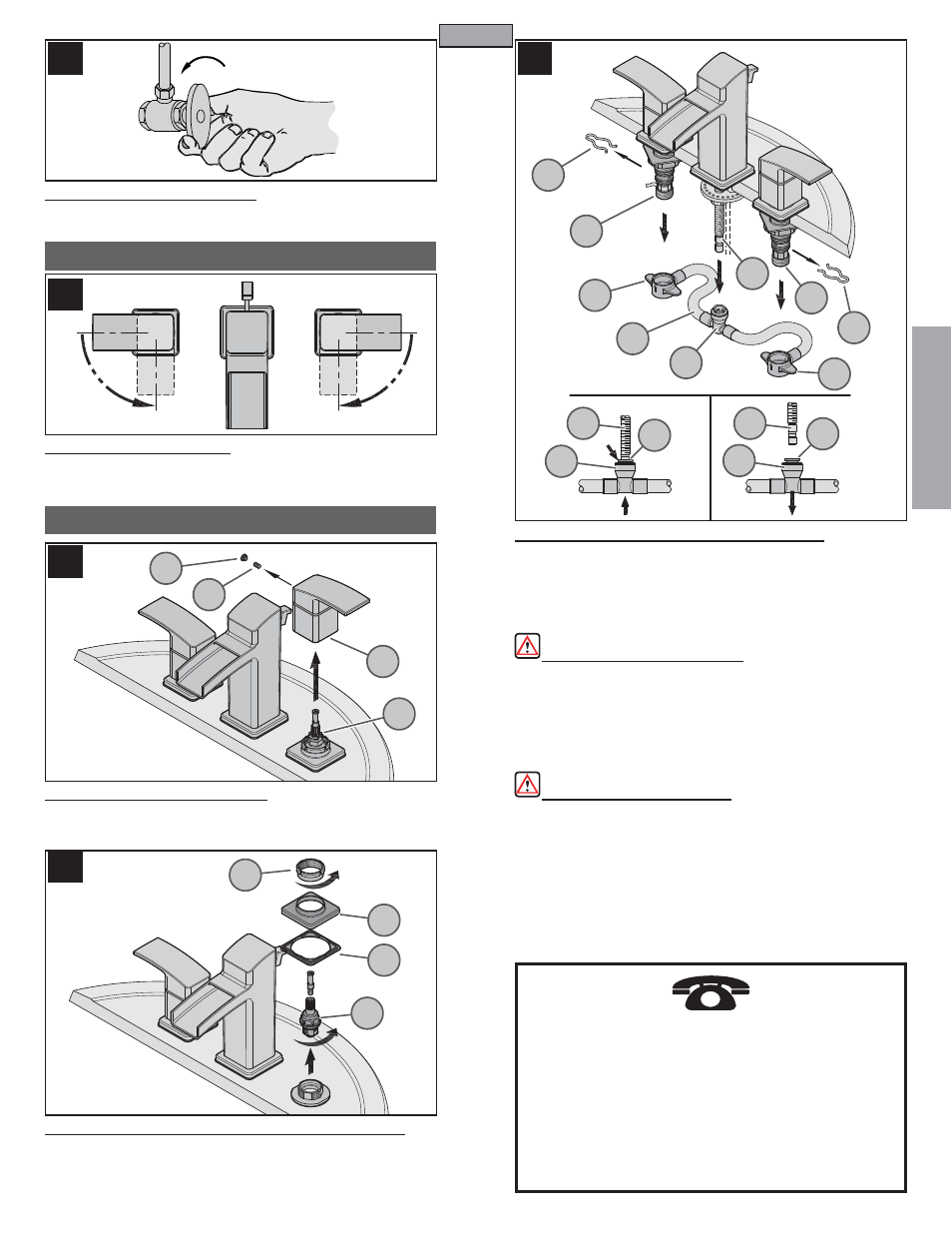 Es p a esp a ññ o l ol, Funciones del grifo mantenimiento y cuidado | Pfister T49-DF0C User Manual | Page 9 / 14