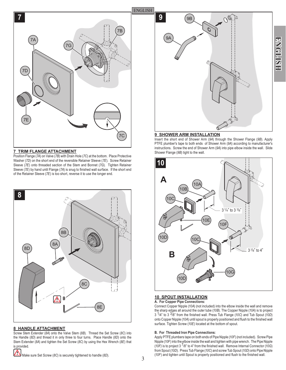 English | Pfister R89-7DFC User Manual | Page 3 / 14