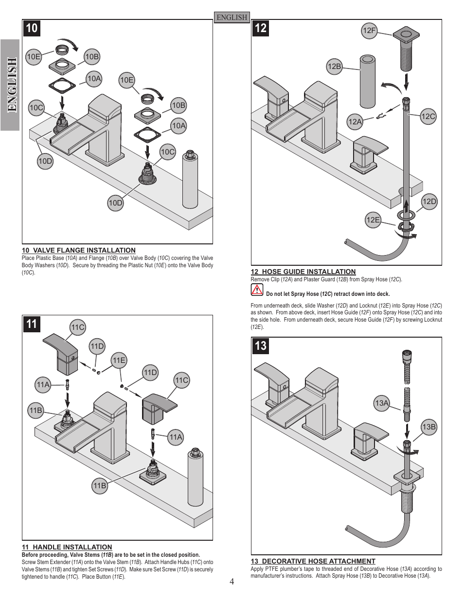 English | Pfister RT6-3DFC User Manual | Page 4 / 14