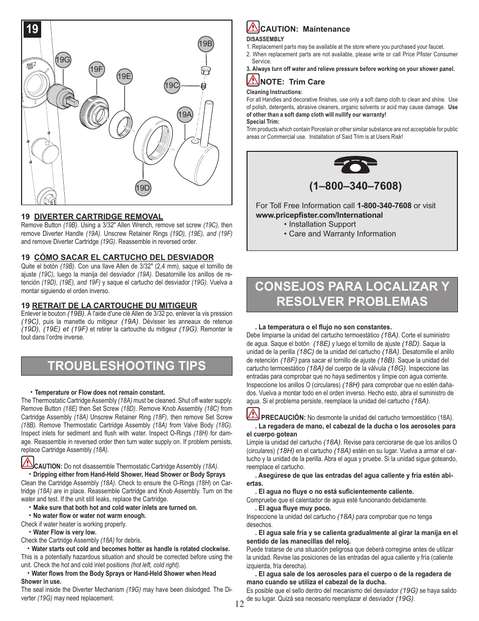 Pfister 016-500SP User Manual | Page 12 / 14