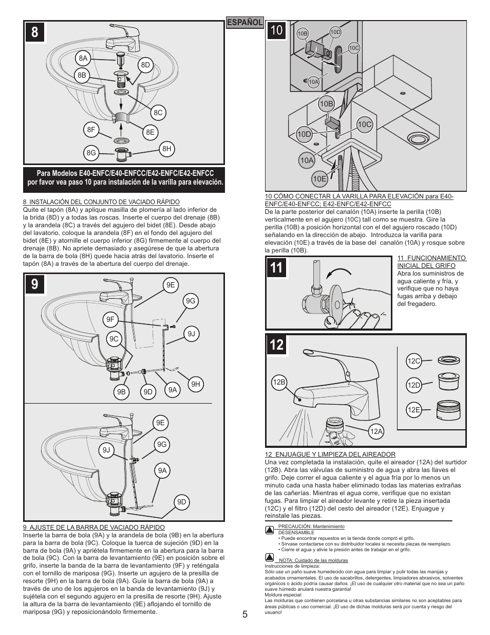 Pfister E42-BNFC User Manual | Page 5 / 8