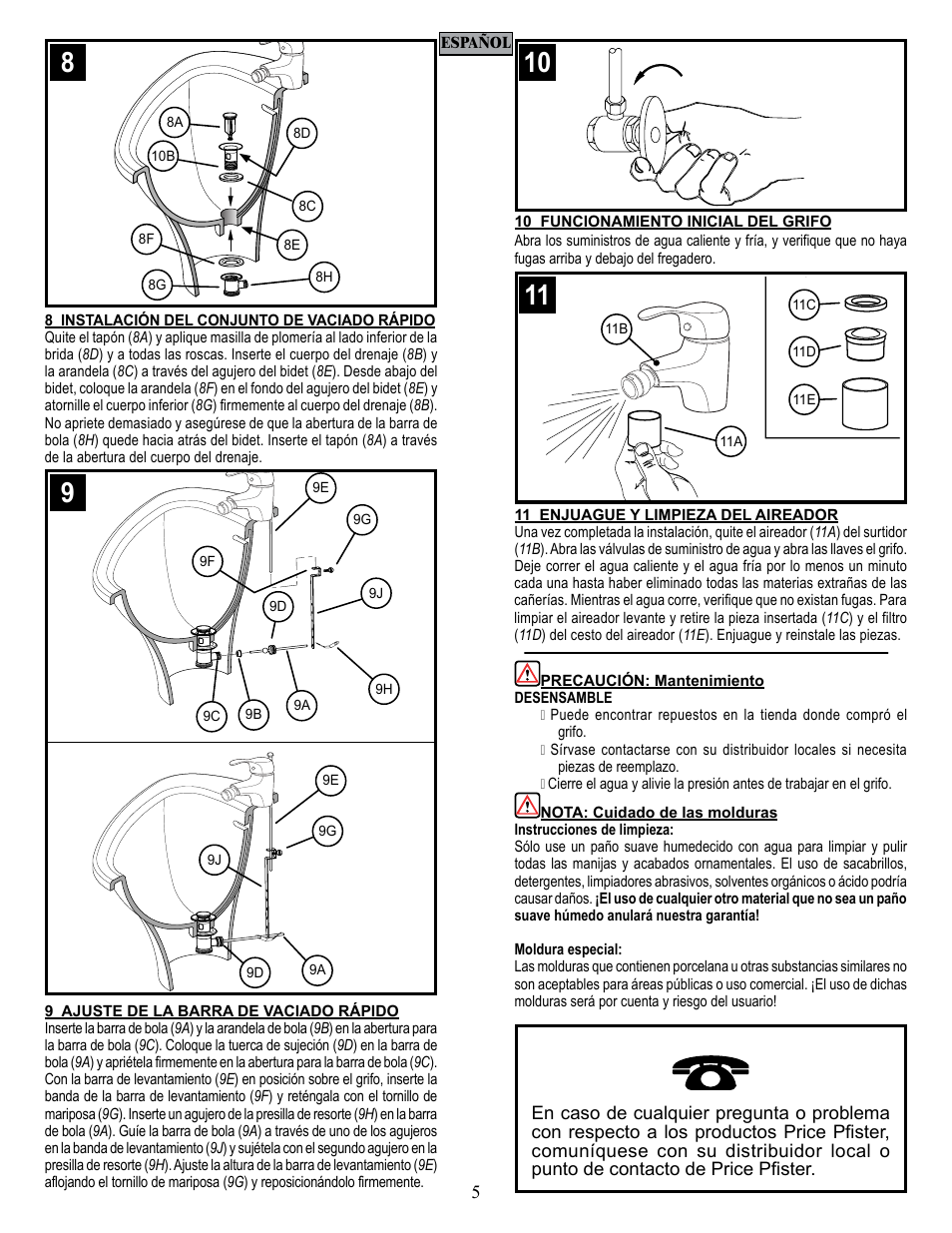 Pfister E23-BMFC User Manual | Page 5 / 8