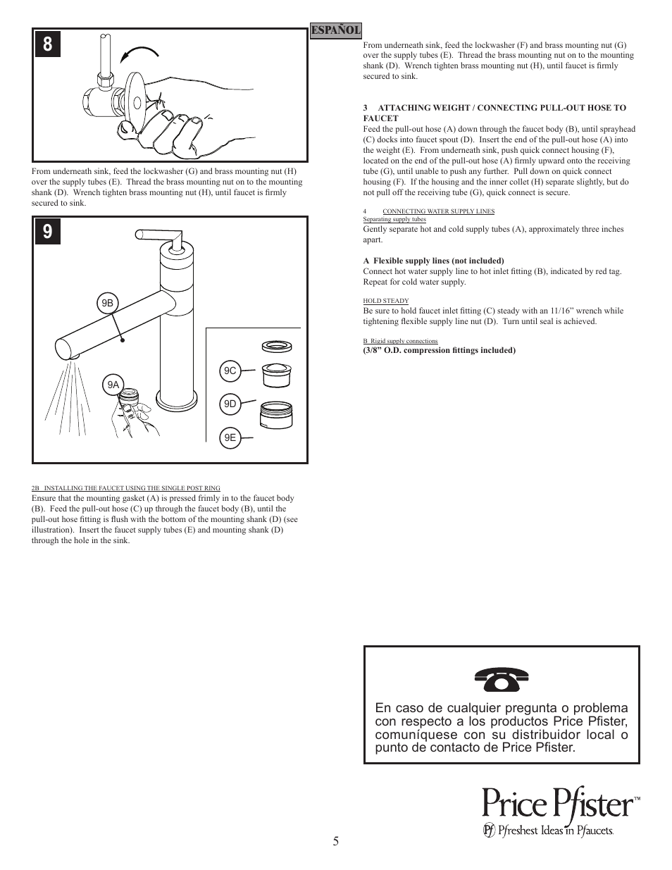 Pfister E34-BNFC User Manual | Page 5 / 8