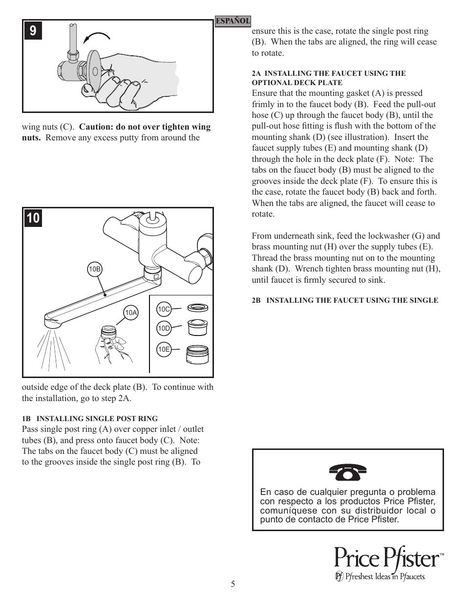 Pfister E27-BNFC User Manual | Page 5 / 8