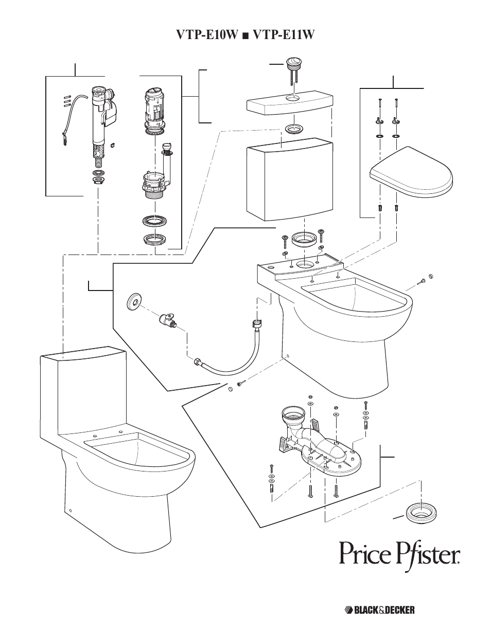 Vtp-e10w ■ vtp-e11w | Pfister VTP-E10W User Manual | Page 14 / 14