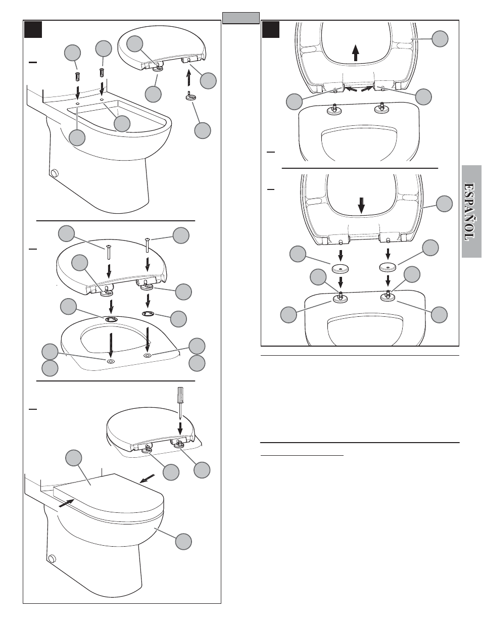 Es pa esp a ññ o l ol, Ab c | Pfister VTP-E10W User Manual | Page 9 / 14