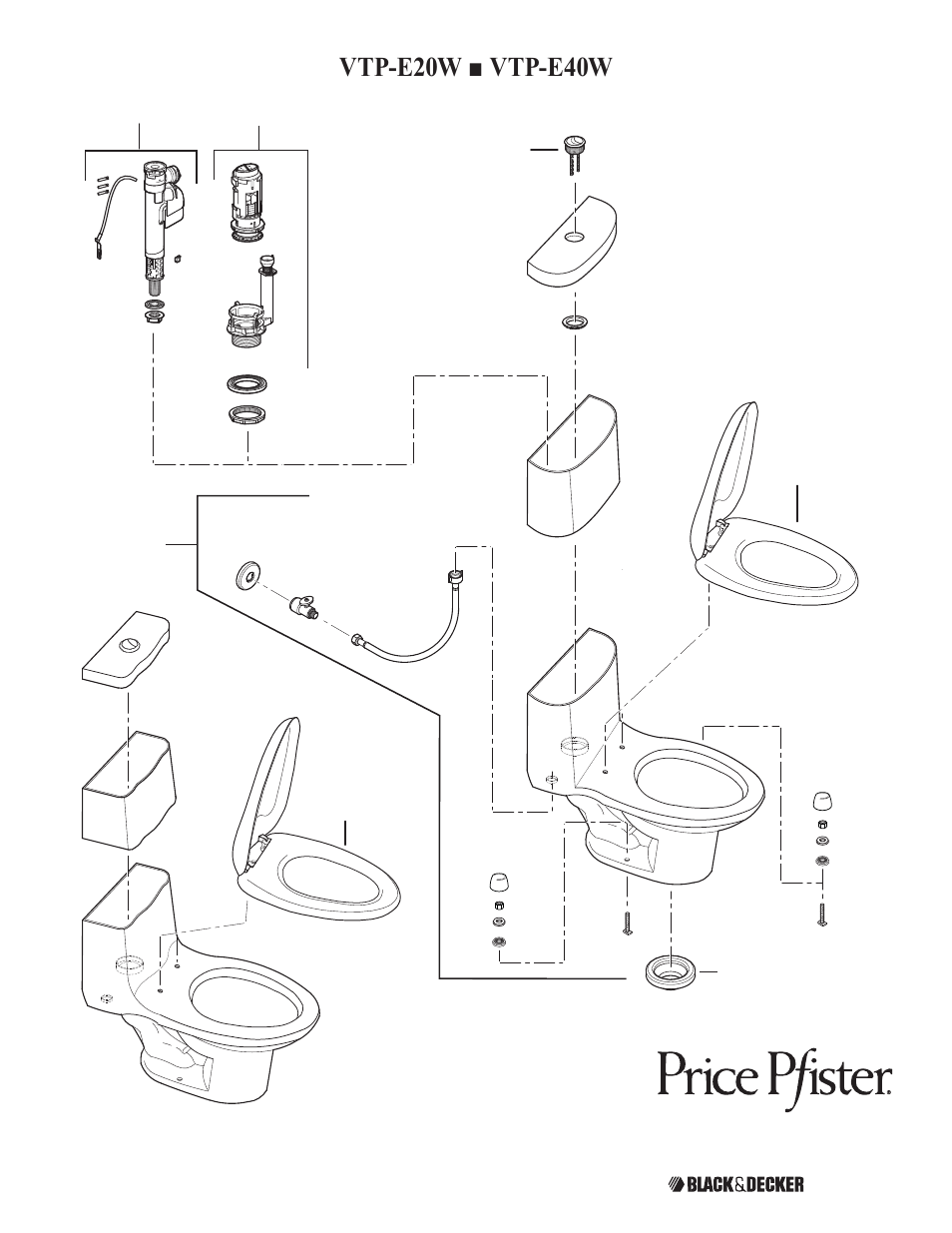 Vtp-e20w ■ vtp-e40w | Pfister VTP-E40W User Manual | Page 14 / 14