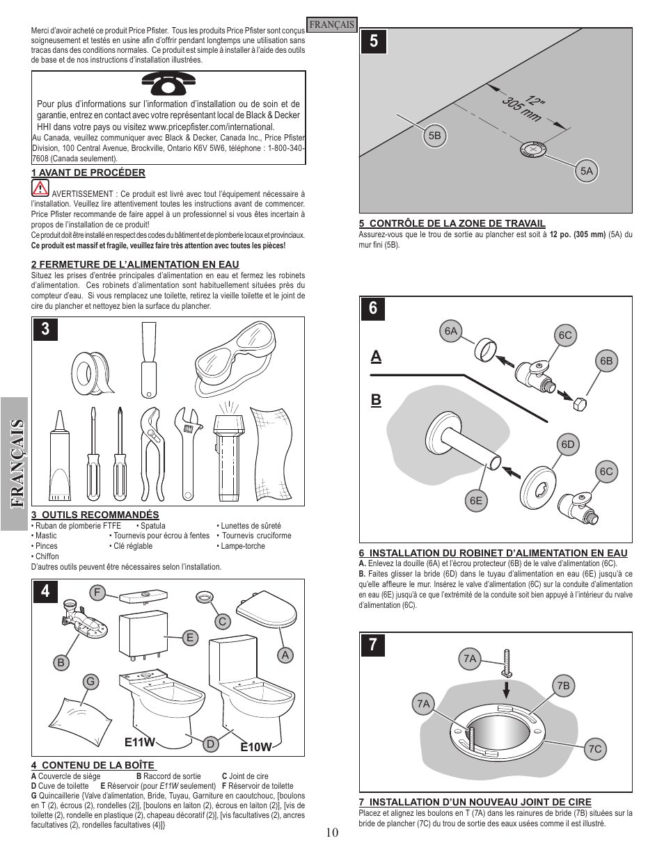 Pfister VTP-E11WE User Manual | Page 10 / 14