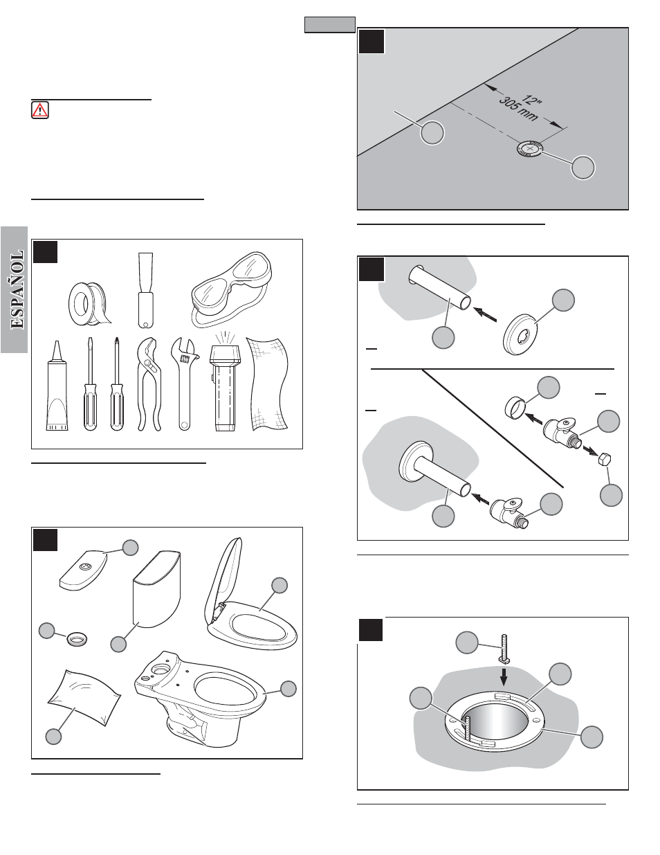 Es pa esp a ññ o l ol, Ac b | Pfister VTP-E31W User Manual | Page 6 / 14