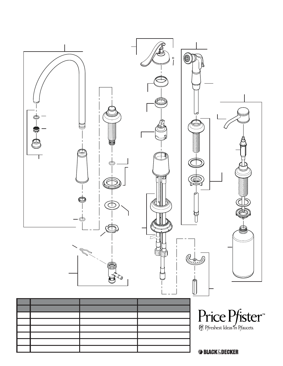 26 series, Serie 26 série 26 | Pfister GT26-4YPY User Manual | Page 17 / 17