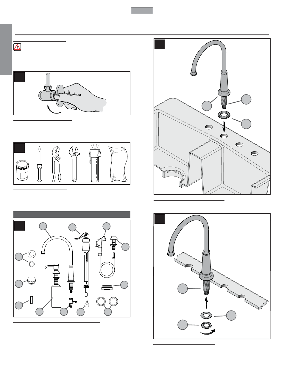 En g l is h english, Installation | Pfister GT26-4YPY User Manual | Page 2 / 17