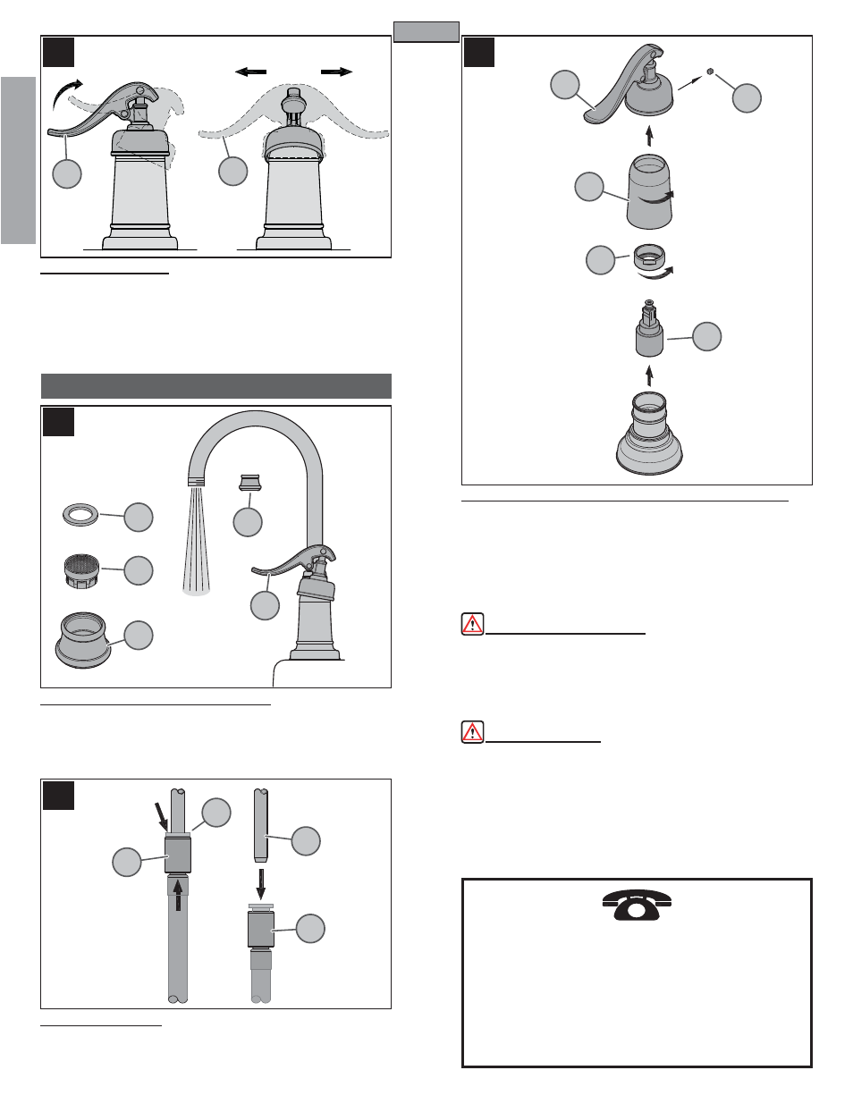 En g l is h english, Maintenance & care | Pfister GT72-YP2Y User Manual | Page 4 / 12