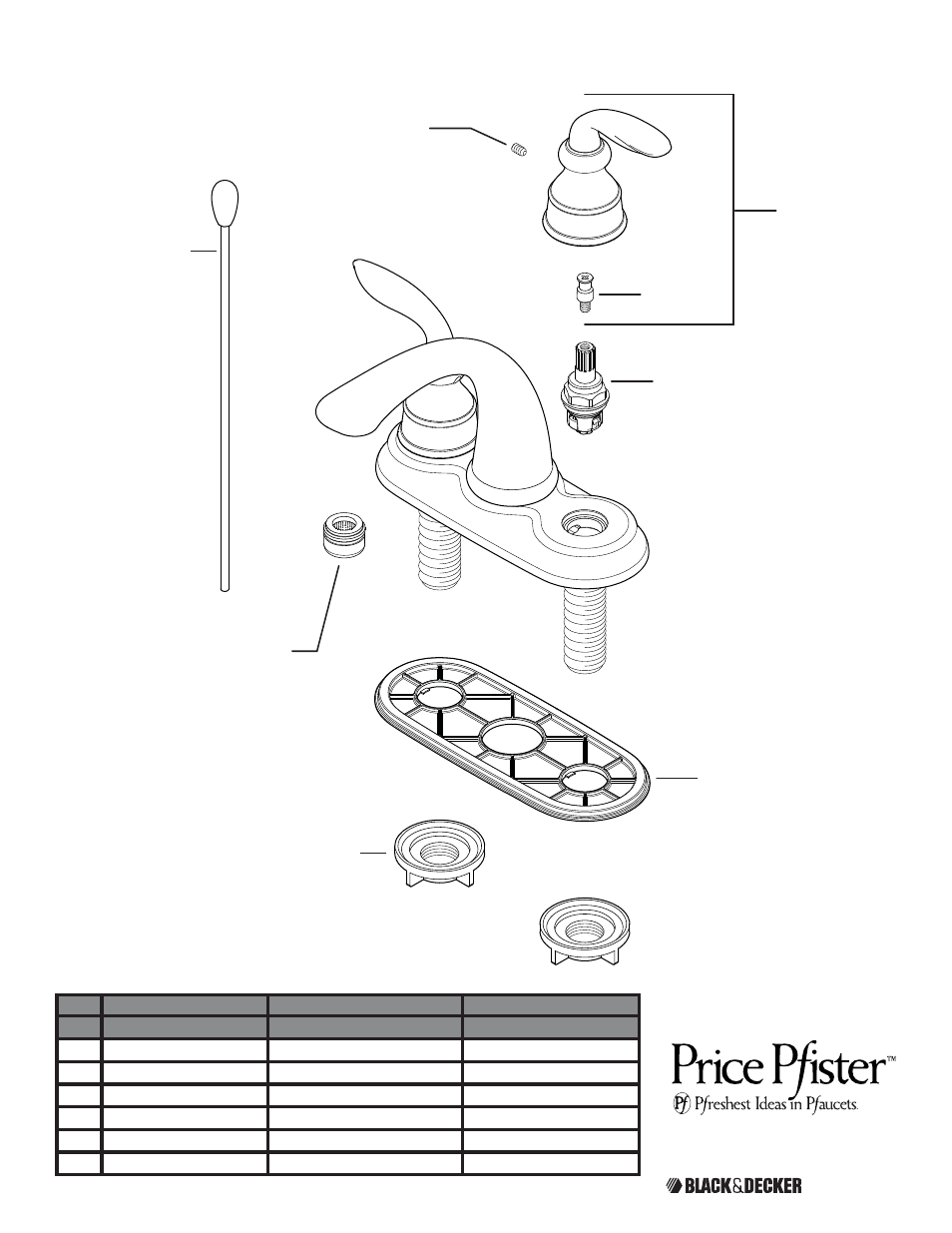 Pfister GT48-CB0Y User Manual | Page 12 / 12