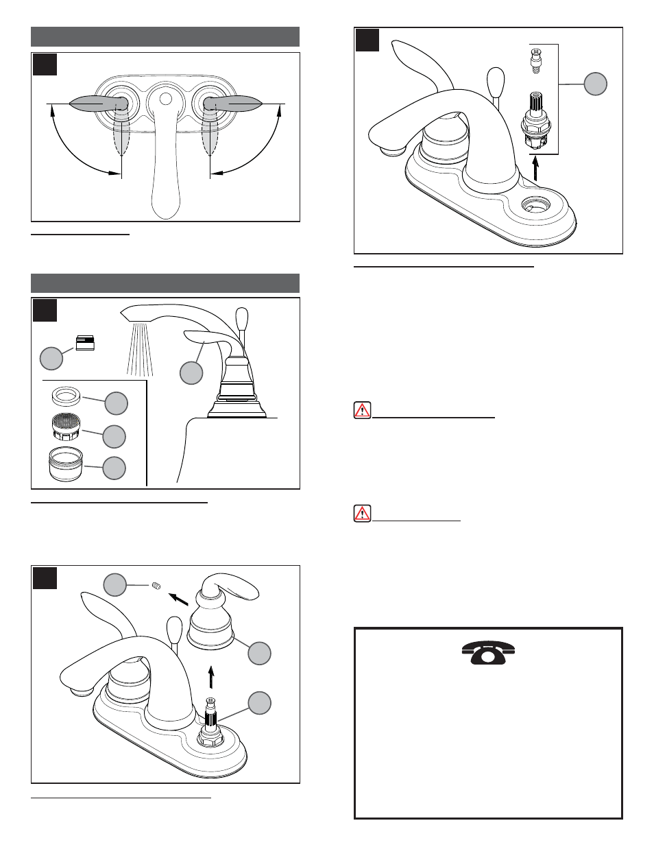 Faucet functions maintenance & care | Pfister GT48-CB0Y User Manual | Page 4 / 12