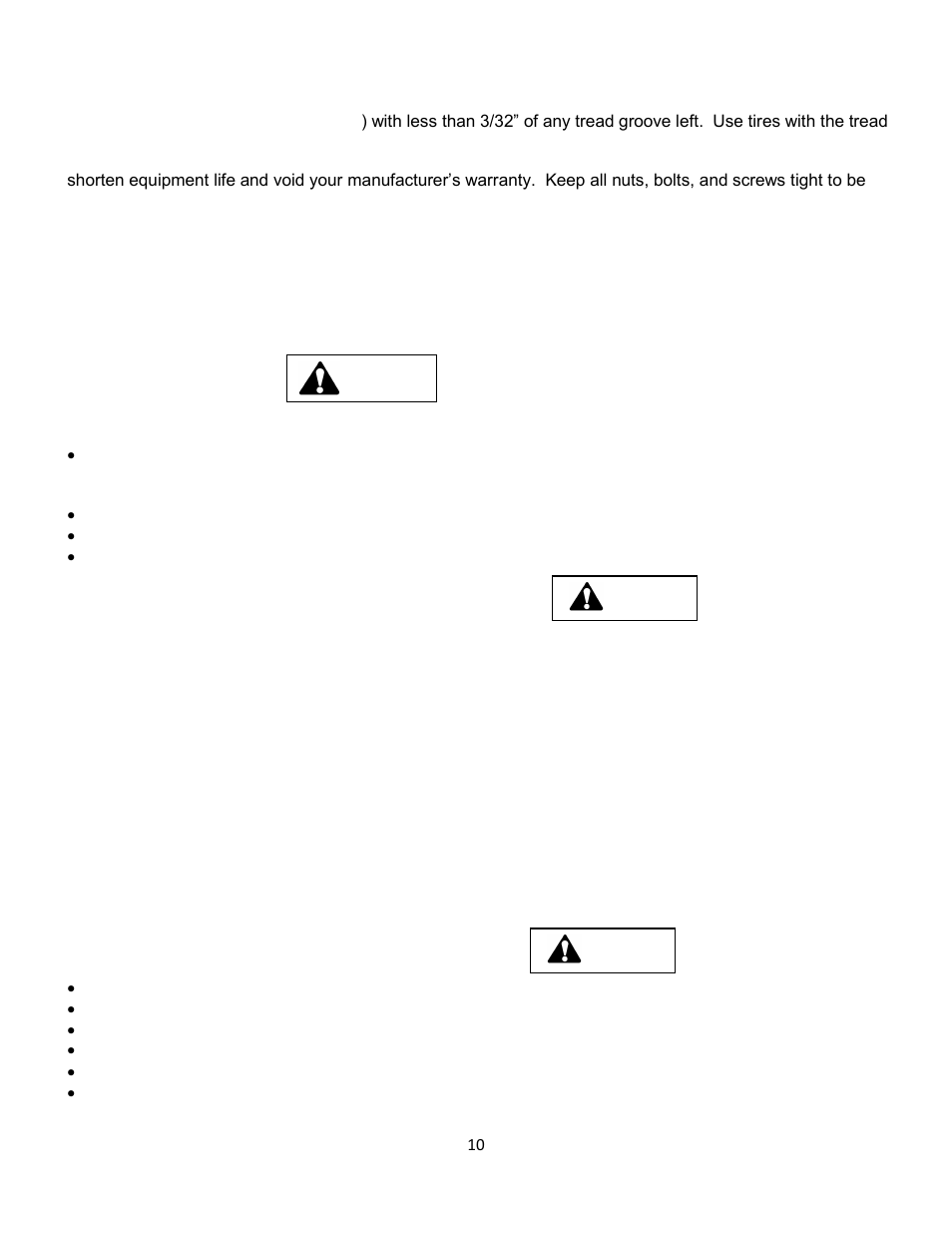 9 regular mower safety, 10 prevent fires, 11 work area conditions & inspection | 12 initial operating safety guidelines | Wright Serial # 69788 and Higher User Manual | Page 10 / 40