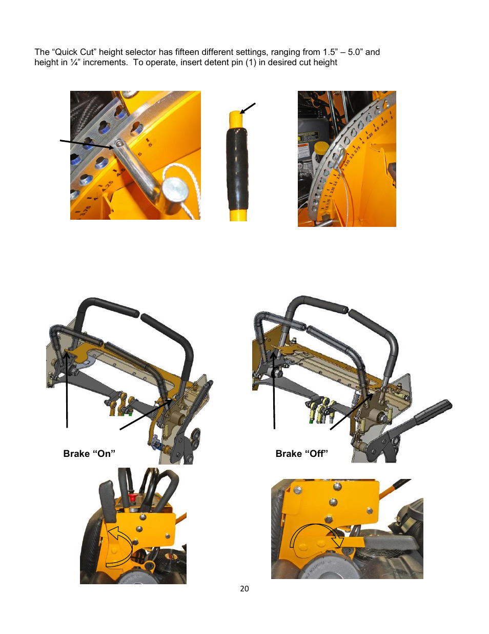 6 deck lift lever, 7 safety interlock system | Wright Serial # 69788 and Higher User Manual | Page 20 / 40