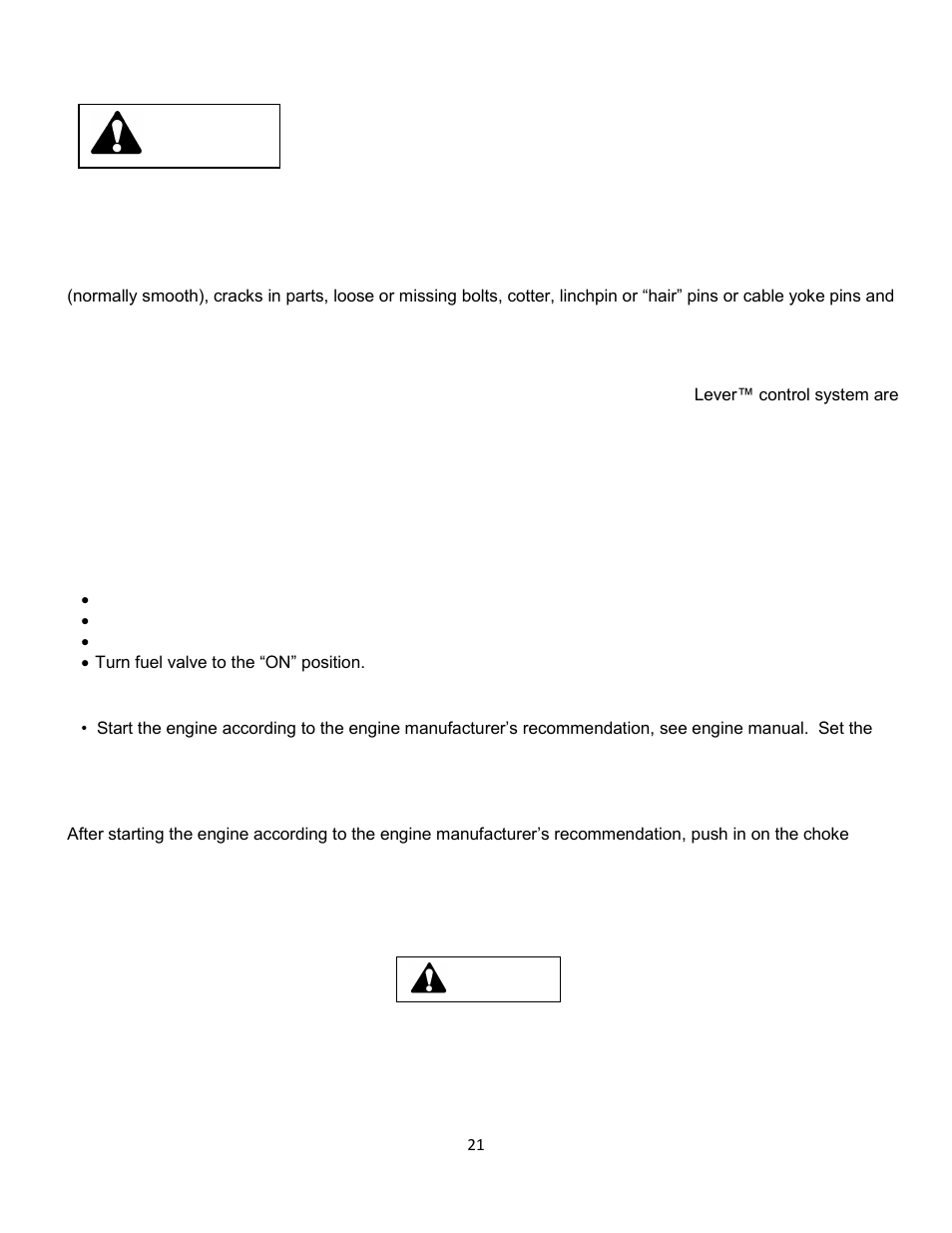 5 operating instructions, 1 inspect mower before each use, 2 how to start the mower | 3 how to drive the mower, Inspection of mower, Basic operation, Warning | Wright Serial # 69788 and Higher User Manual | Page 21 / 40