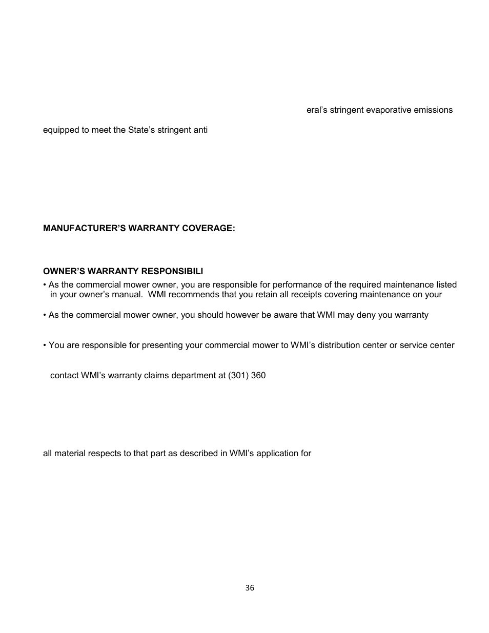 Wright Serial # 69788 and Higher User Manual | Page 36 / 40