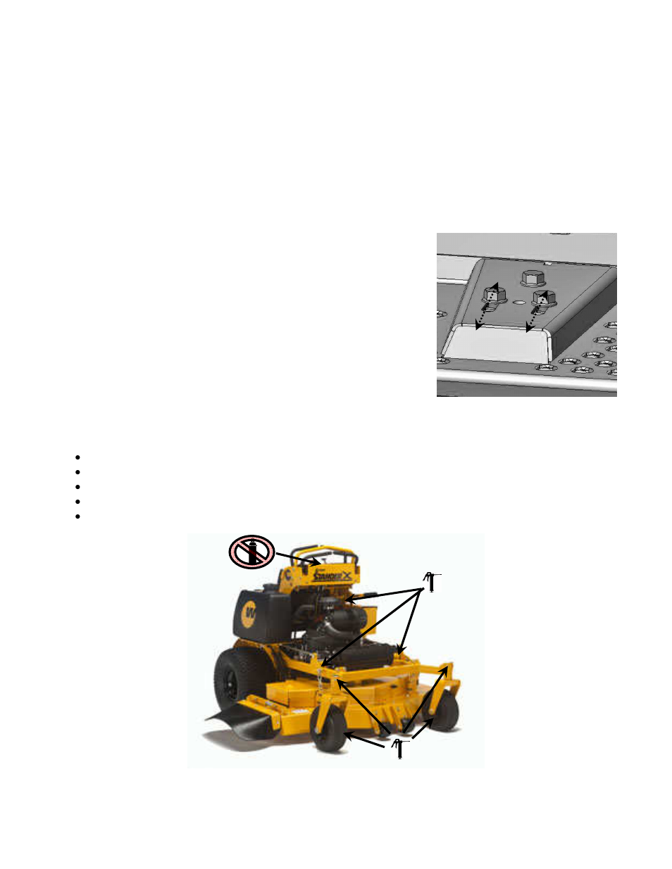 7 bleeding air from the hydraulic system, 8 spring platform adjustment, 9 lubrication | Wright Serial # 63495 and higher User Manual | Page 27 / 40