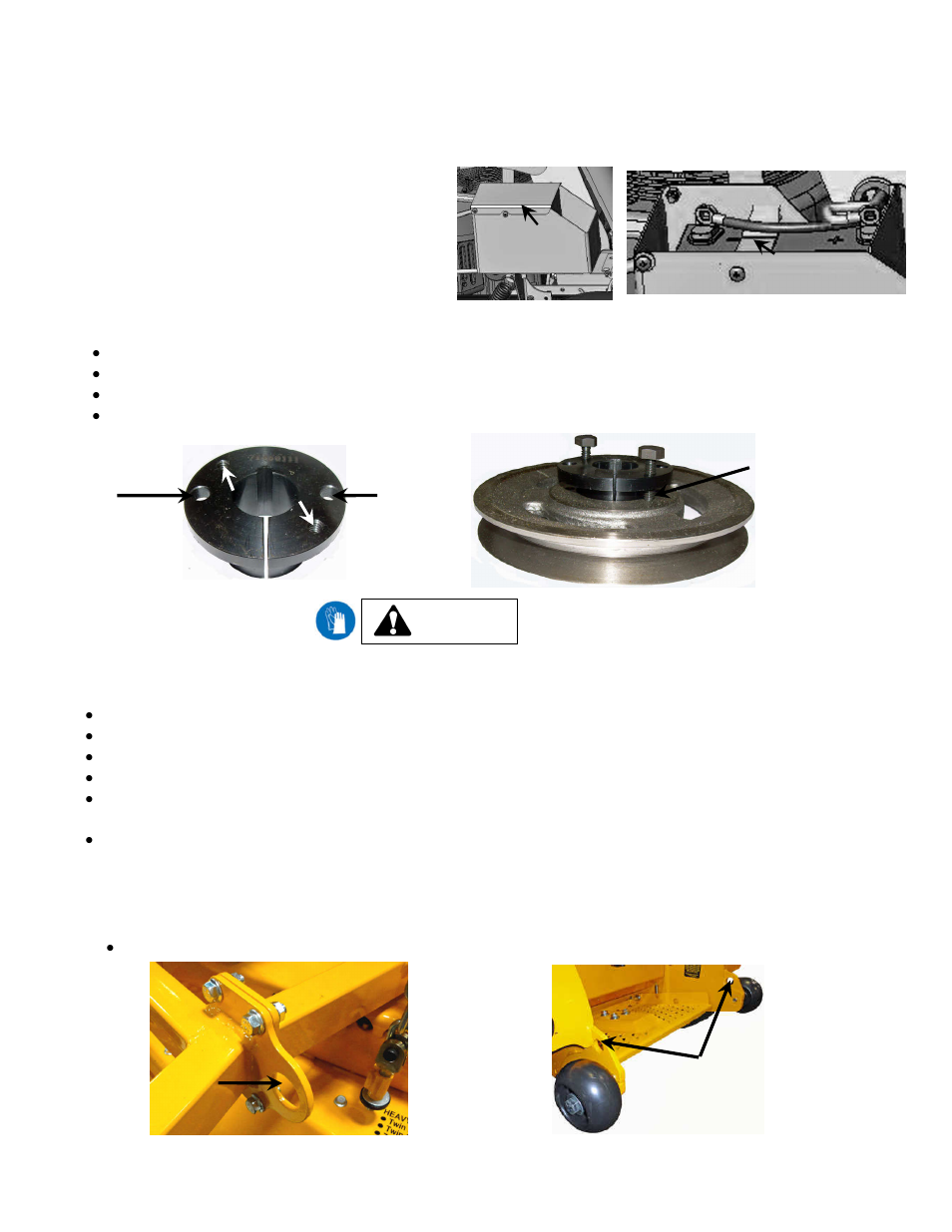 10 battery service, 11 spindle and drive pulley split hub r&r, 12 cutting blades | 13 transporting | Wright Serial # 63495 and higher User Manual | Page 28 / 40