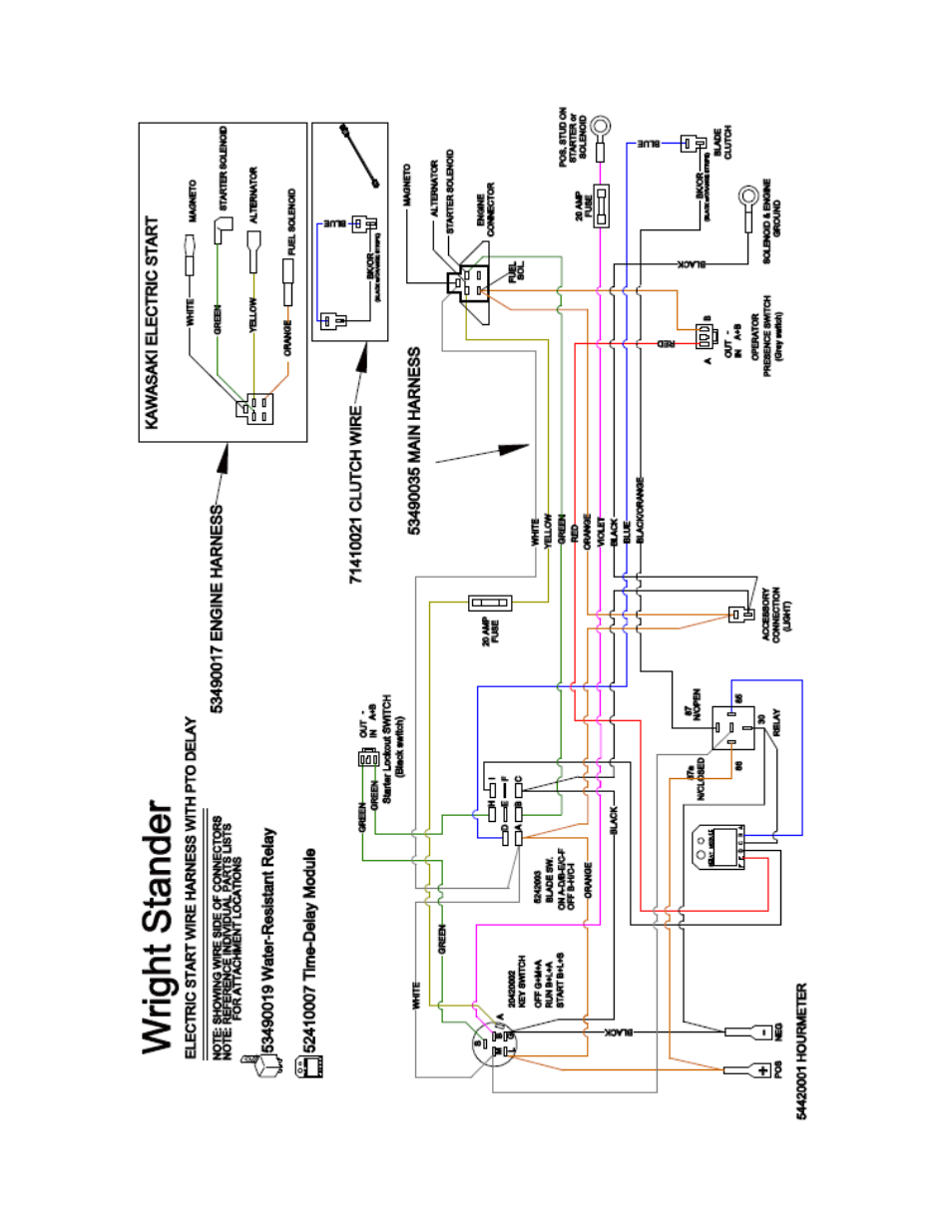 7 electrical schematic | Wright Serial # 63495 and higher User Manual | Page 31 / 40