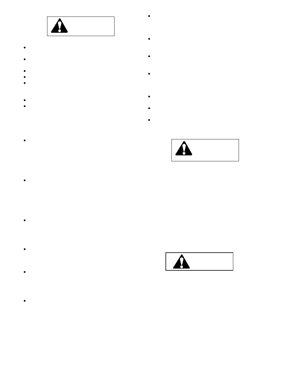 Initial operating safety guidelines, Operation in forward direction, Operation in reverse | Warning | Wright Serial # 53014 and higher User Manual | Page 8 / 28