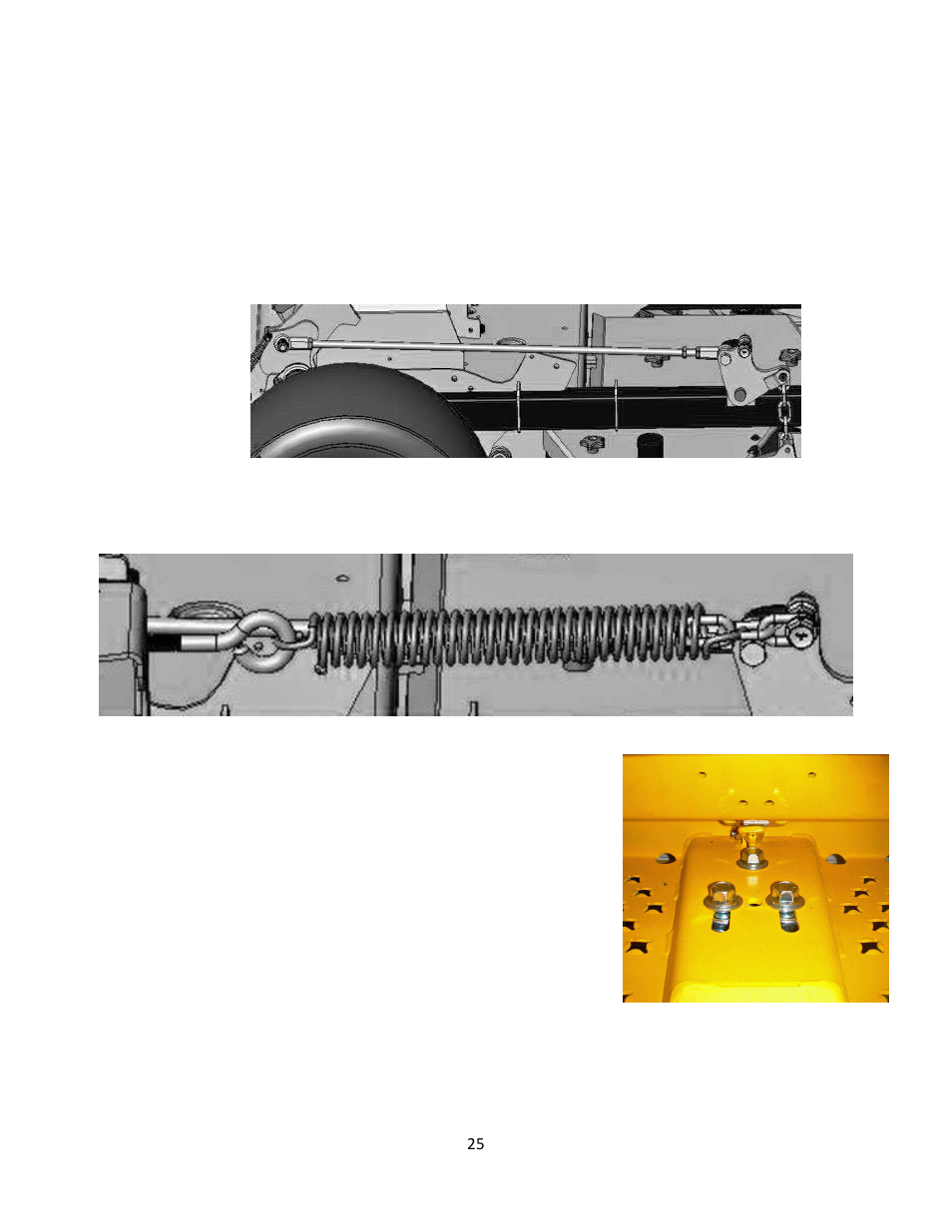 1 deck adjustments, 2 deck lift assist spring, 3 spring platform adjustment | 4 belt tension adjustment | Wright Serial # 55138 and higher User Manual | Page 25 / 40