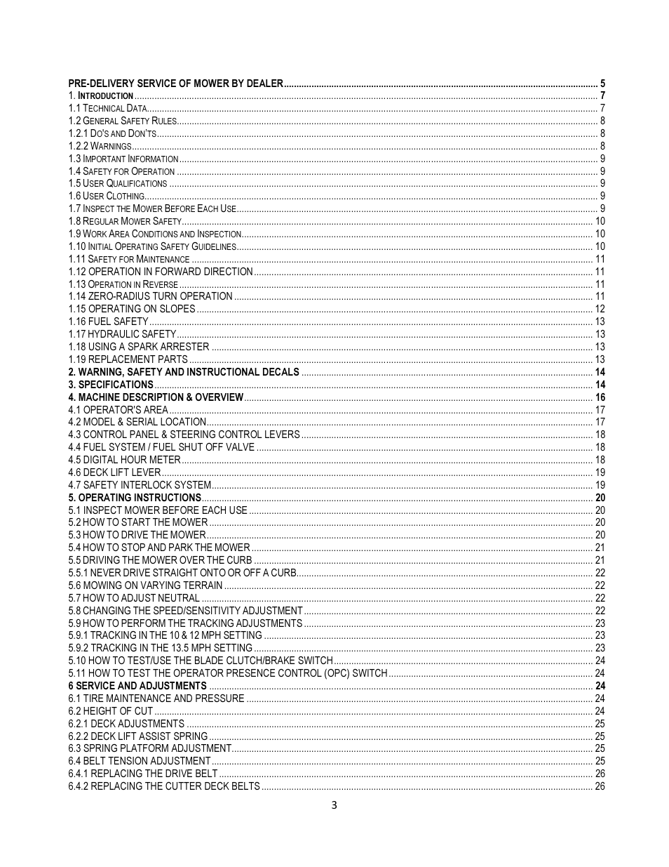 Wright Serial # 55138 and higher User Manual | Page 3 / 40