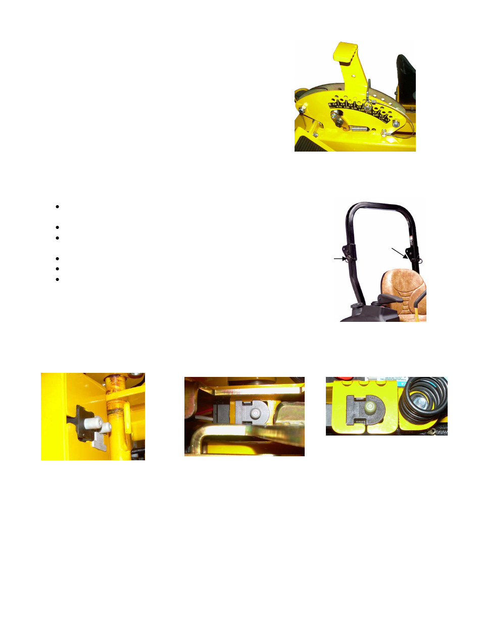 6 deck lift lever, 7 rop’s, 8 safety switch system | Wright Serial #55142 and higher User Manual | Page 17 / 44