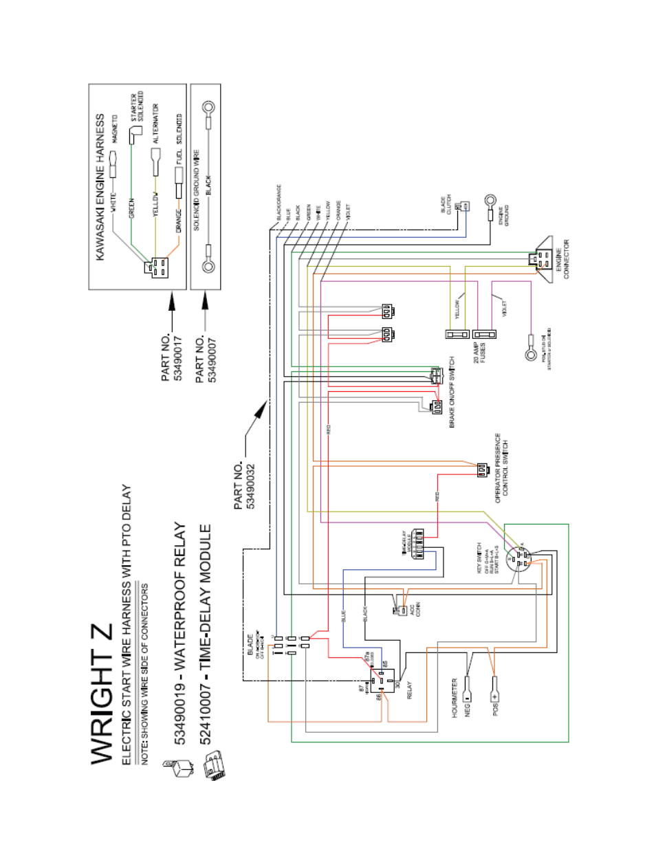 7 electrical schematic | Wright Serial #55142 and higher User Manual | Page 33 / 44