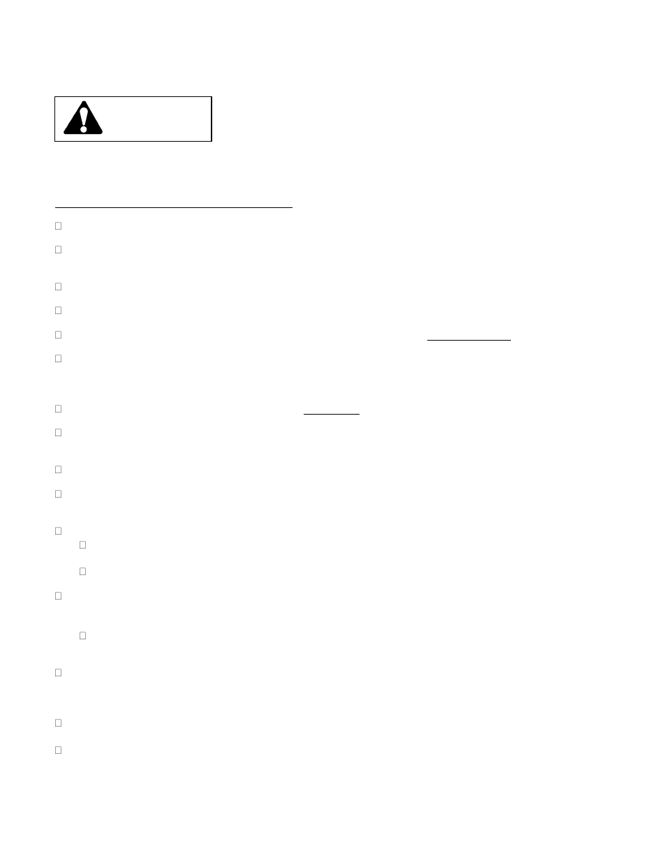 Pre-delivery service of mower by dealer, Warning | Wright Serial #59542 and higher User Manual | Page 4 / 44