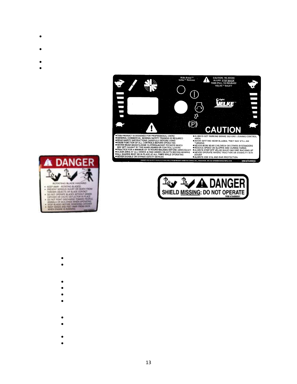 2 warning, safety and instructional decals, 3 specifications | Wright Serial 54956 and higher User Manual | Page 13 / 36