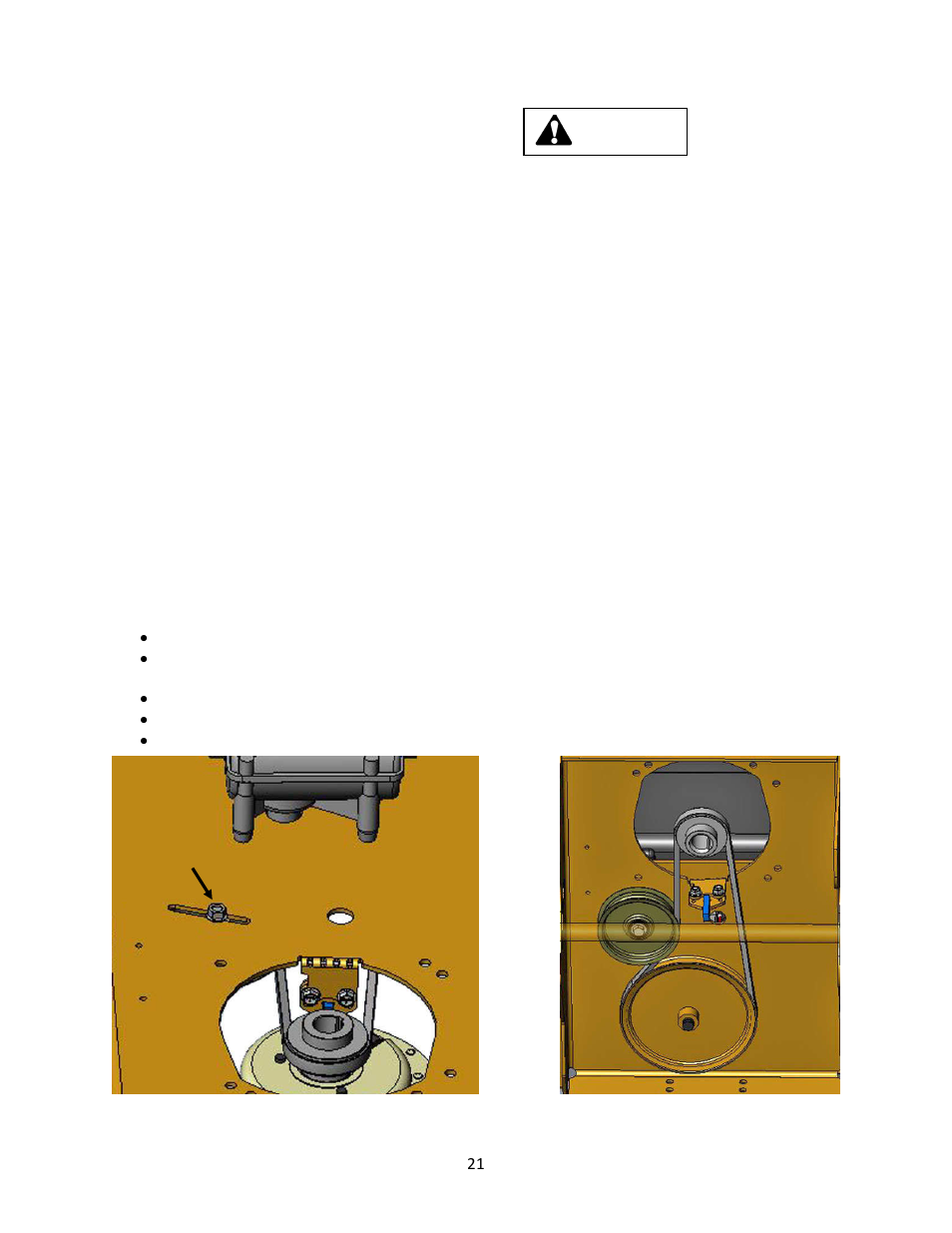 6 service and adjustments, 1 tire maintenance and pressure, 2 belt tension adjustment | 1 replacing the drive belt | Wright Serial 54956 and higher User Manual | Page 21 / 36