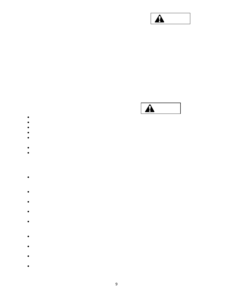 10 work area conditions and inspection, 11 initial operating safety guidelines | Wright Serial 54956 and higher User Manual | Page 9 / 36