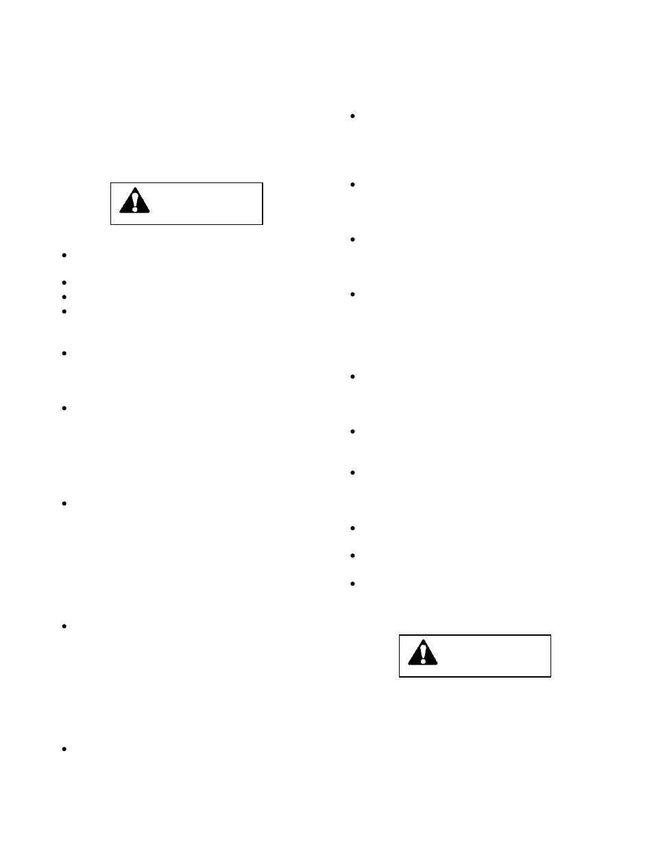 Initial operating safety guidelines, Operation on slopes, Nitial | Perating, Afety, Uidelines, Peration, Lopes, Warning | Wright Serial # 27543 and Higher User Manual | Page 9 / 20