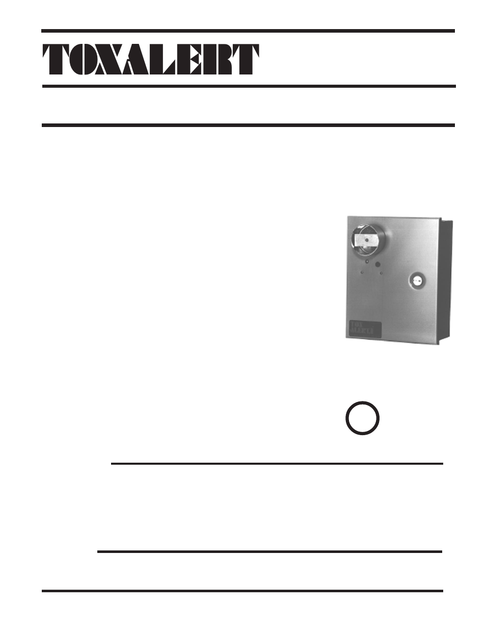Toxalert GVU-1D User Manual | 4 pages