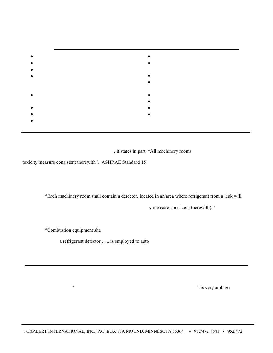 Toxalert Tox-Refrig User Manual | Page 2 / 4