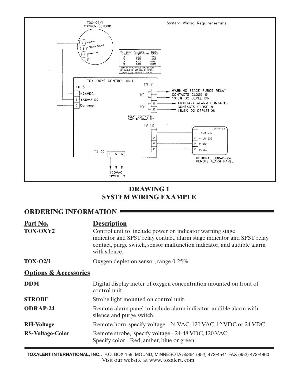 Toxalert TOX-OXY2 User Manual | Page 3 / 4